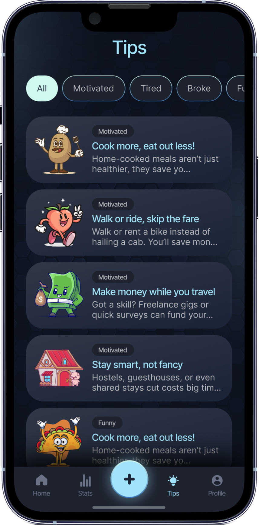 Tips Screen
